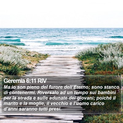 Geremia 6:11 RIV Bible Verse Image