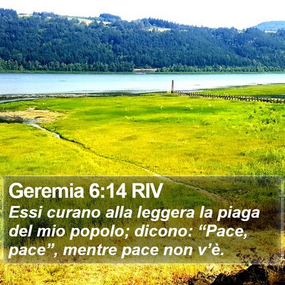 Geremia 6:14 RIV Bible Verse Image