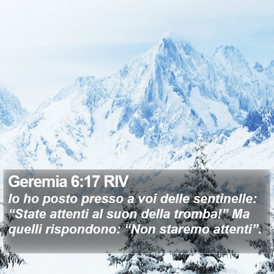 Geremia 6:17 RIV Bible Verse Image