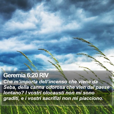 Geremia 6:20 RIV Bible Verse Image