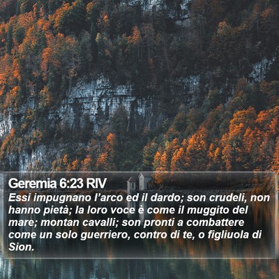 Geremia 6:23 RIV Bible Verse Image