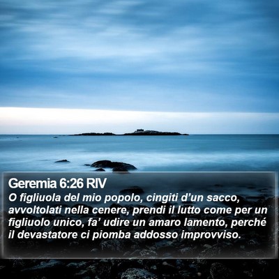 Geremia 6:26 RIV Bible Verse Image