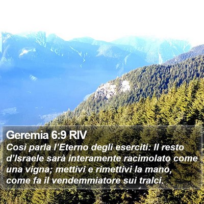 Geremia 6:9 RIV Bible Verse Image
