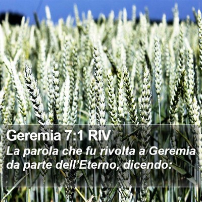 Geremia 7:1 RIV Bible Verse Image