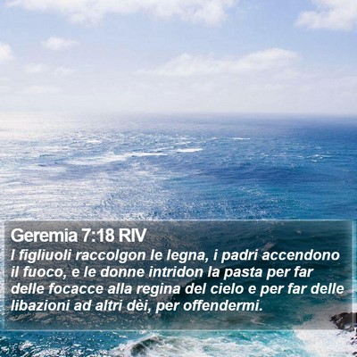 Geremia 7:18 RIV Bible Verse Image