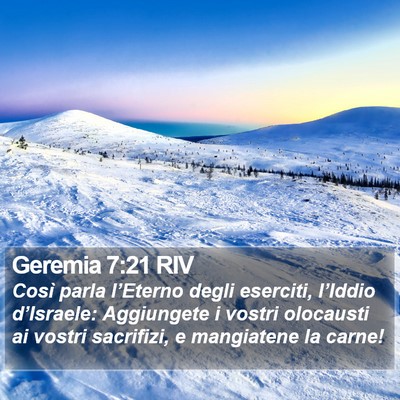 Geremia 7:21 RIV Bible Verse Image