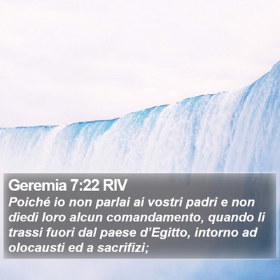 Geremia 7:22 RIV Bible Verse Image