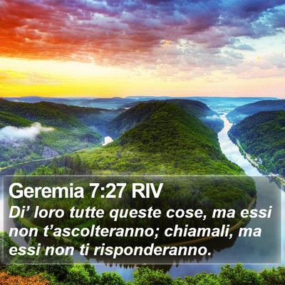 Geremia 7:27 RIV Bible Verse Image