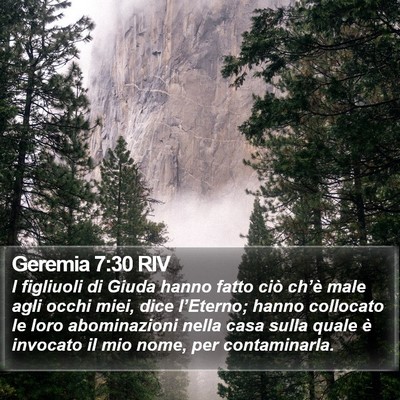 Geremia 7:30 RIV Bible Verse Image