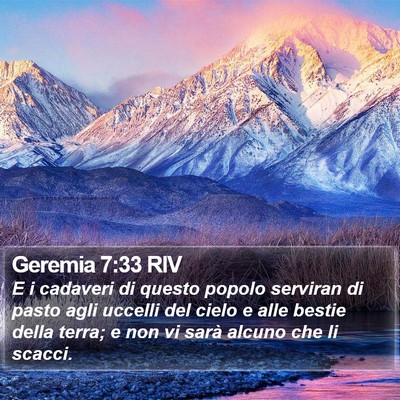 Geremia 7:33 RIV Bible Verse Image