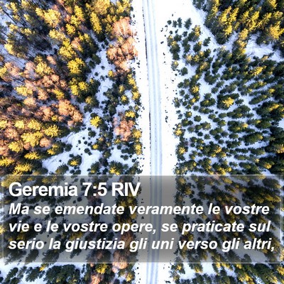 Geremia 7:5 RIV Bible Verse Image