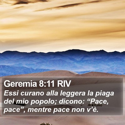 Geremia 8:11 RIV Bible Verse Image