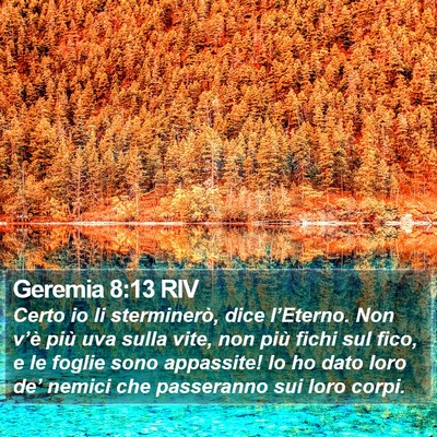 Geremia 8:13 RIV Bible Verse Image