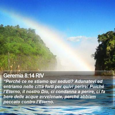 Geremia 8:14 RIV Bible Verse Image