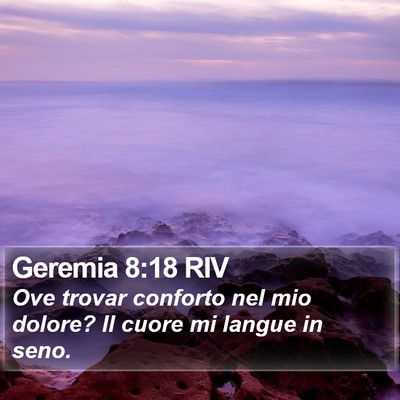 Geremia 8:18 RIV Bible Verse Image
