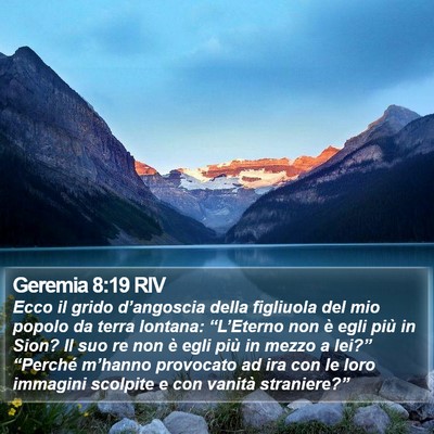 Geremia 8:19 RIV Bible Verse Image