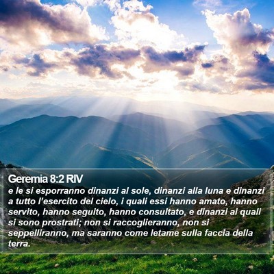 Geremia 8:2 RIV Bible Verse Image