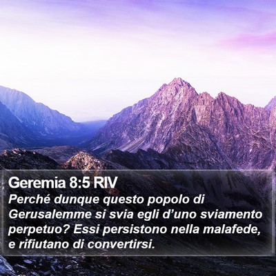 Geremia 8:5 RIV Bible Verse Image