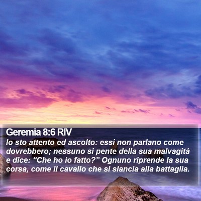 Geremia 8:6 RIV Bible Verse Image
