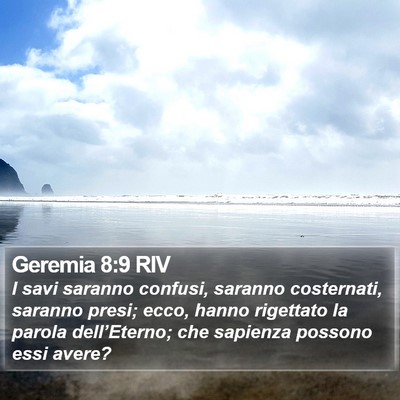 Geremia 8:9 RIV Bible Verse Image