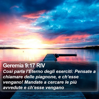 Geremia 9:17 RIV Bible Verse Image