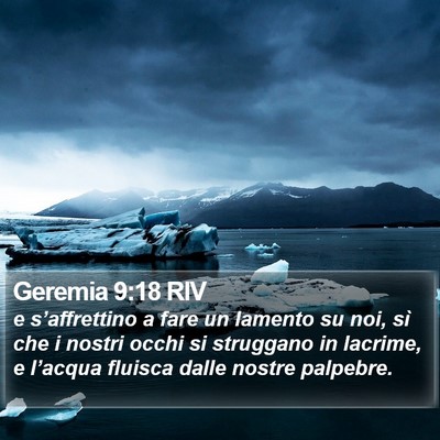 Geremia 9:18 RIV Bible Verse Image
