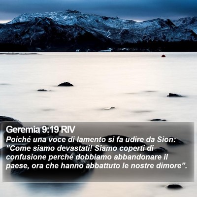 Geremia 9:19 RIV Bible Verse Image