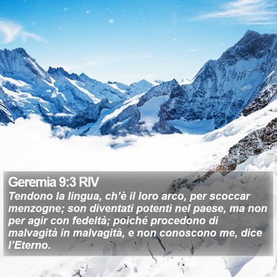 Geremia 9:3 RIV Bible Verse Image