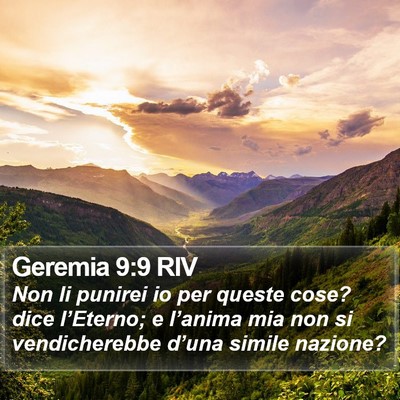 Geremia 9:9 RIV Bible Verse Image