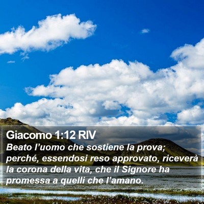 Giacomo 1:12 RIV Bible Verse Image