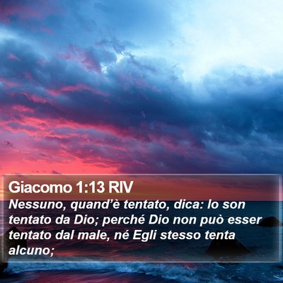 Giacomo 1:13 RIV Bible Verse Image