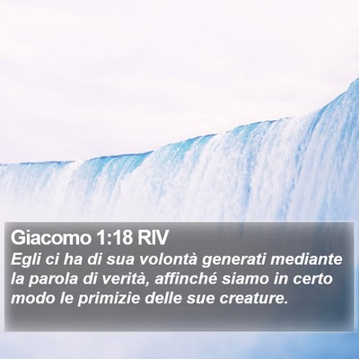 Giacomo 1:18 RIV Bible Verse Image