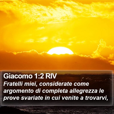 Giacomo 1:2 RIV Bible Verse Image