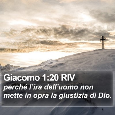 Giacomo 1:20 RIV Bible Verse Image