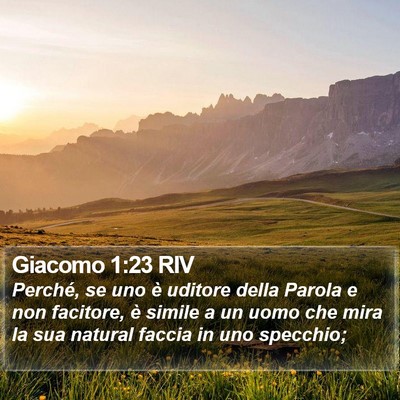 Giacomo 1:23 RIV Bible Verse Image