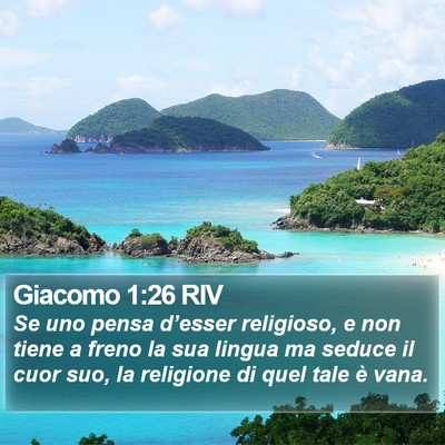 Giacomo 1:26 RIV Bible Verse Image