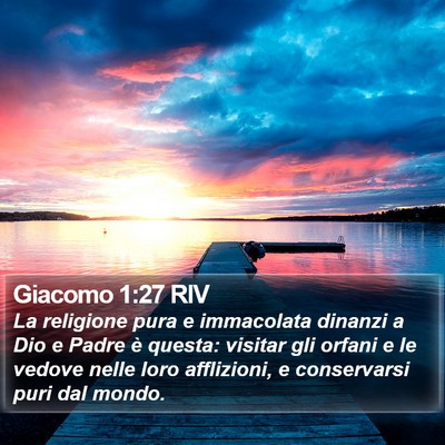 Giacomo 1:27 RIV Bible Verse Image