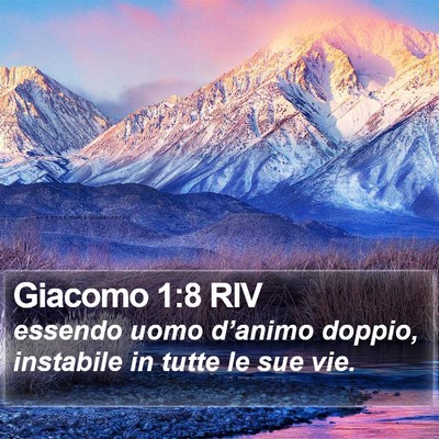 Giacomo 1:8 RIV Bible Verse Image