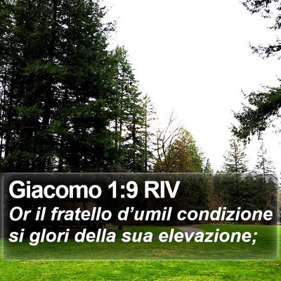 Giacomo 1:9 RIV Bible Verse Image