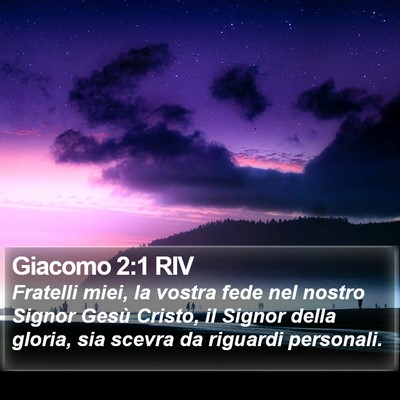 Giacomo 2:1 RIV Bible Verse Image
