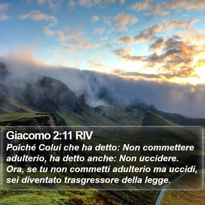 Giacomo 2:11 RIV Bible Verse Image