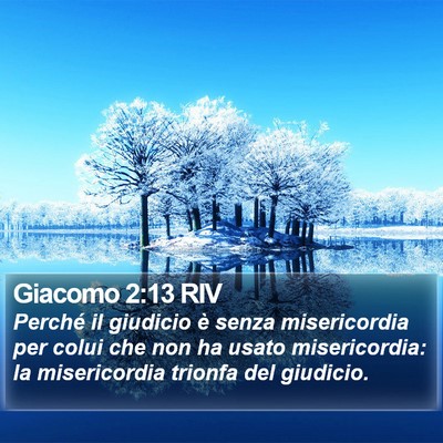Giacomo 2:13 RIV Bible Verse Image