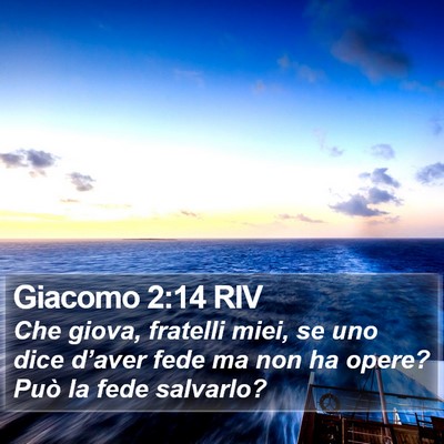 Giacomo 2:14 RIV Bible Verse Image