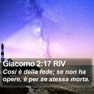 Giacomo 2:17 RIV Bible Verse Image