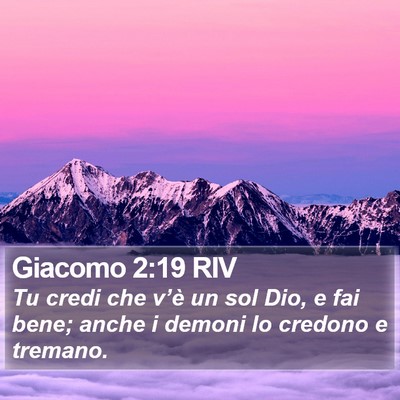Giacomo 2:19 RIV Bible Verse Image