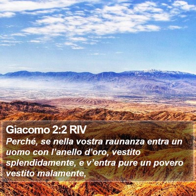 Giacomo 2:2 RIV Bible Verse Image