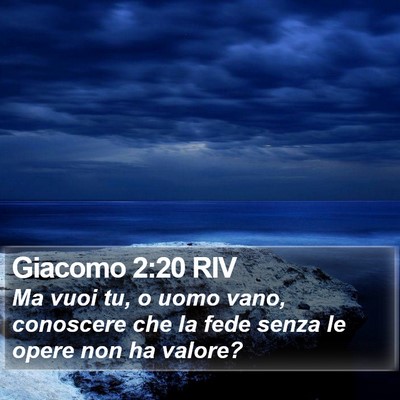 Giacomo 2:20 RIV Bible Verse Image