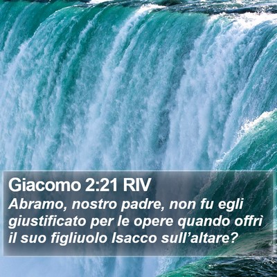 Giacomo 2:21 RIV Bible Verse Image