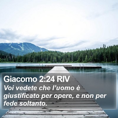 Giacomo 2:24 RIV Bible Verse Image