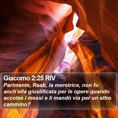 Giacomo 2:25 RIV Bible Verse Image